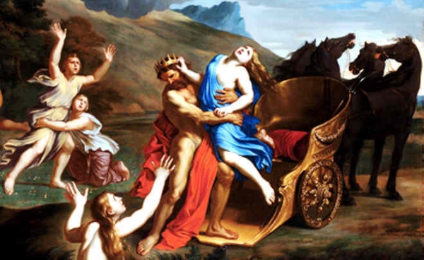 Hình ảnh Persephone bị Hades bắt cóc